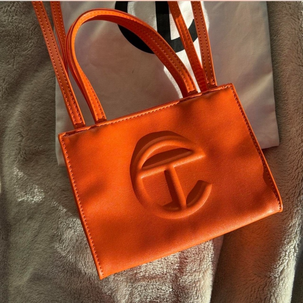 Telfar Orange Tote Bag